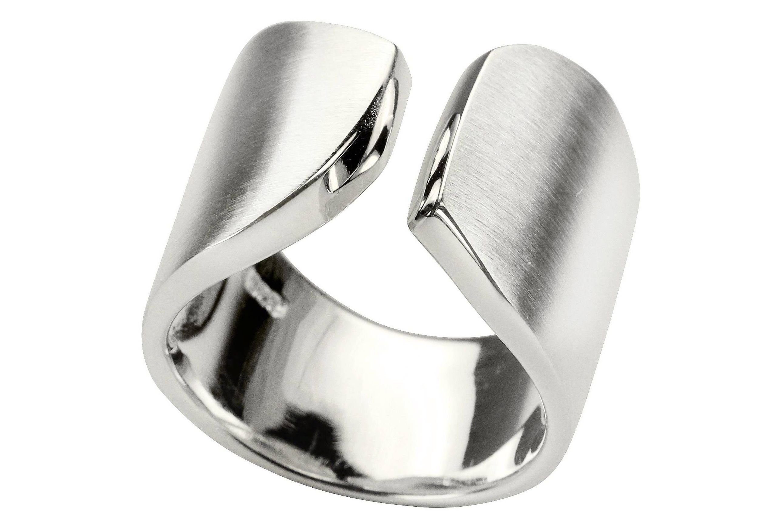 SILBERMOOS Silberring Bandring "Offen und Ehrlich", 925 Sterling Silber günstig online kaufen