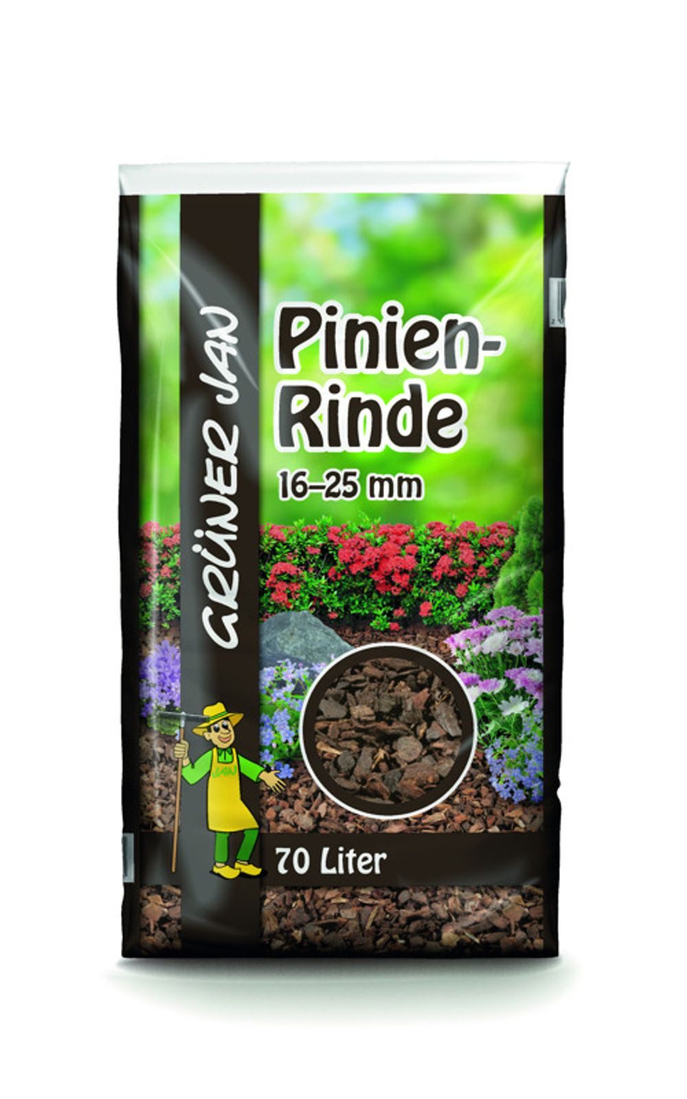 BURI Rindenmulch Pinienrinde 70 Liter 16-25 Körnung Rindenmulch