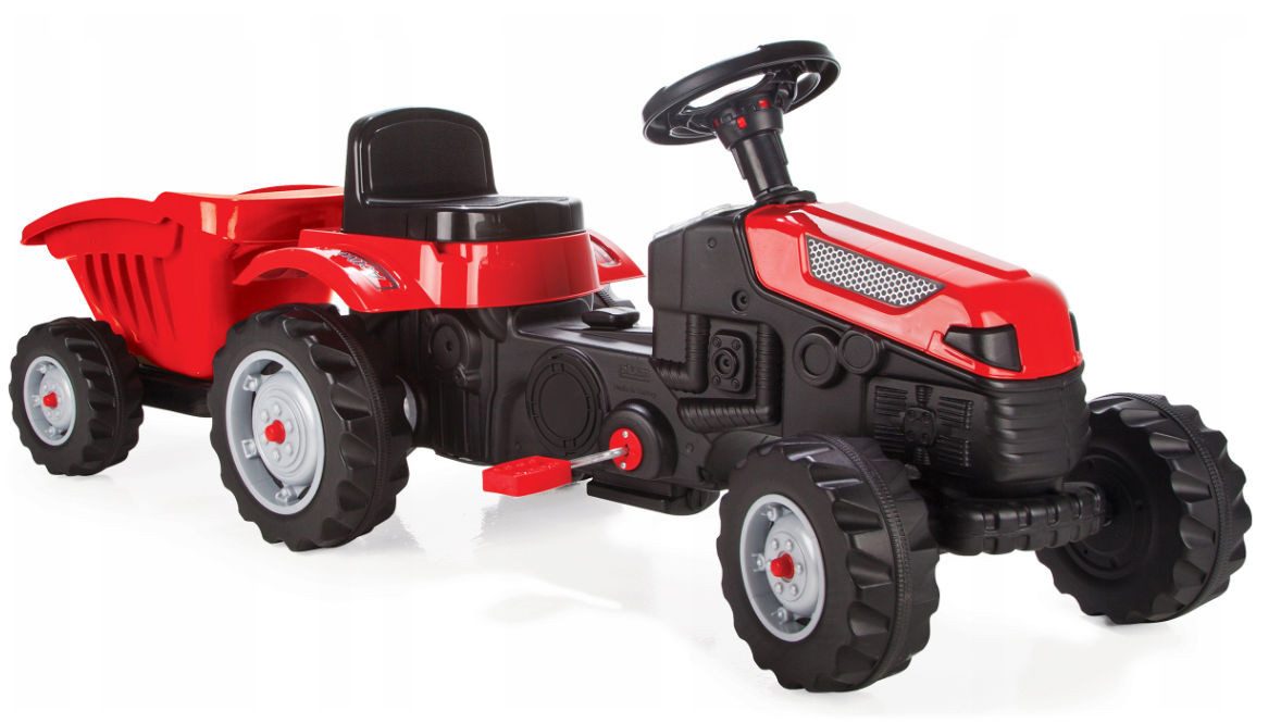 Trettraktor Rutscherauto Kindertraktor, Tretfahrzeug, Aufsitz-Trettraktor