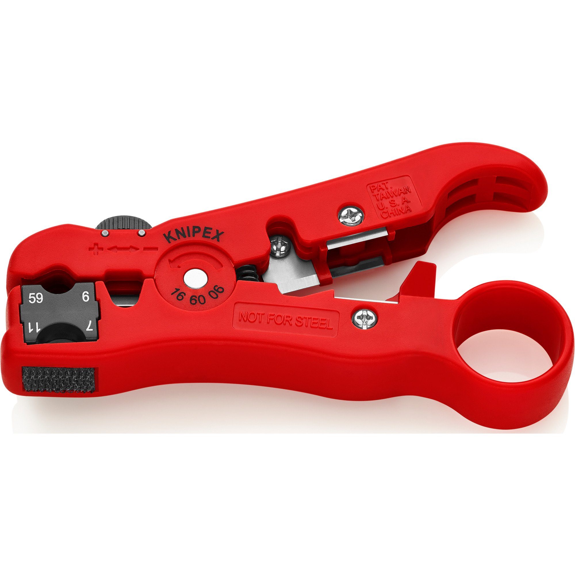 Knipex Abisolierzange KNIPEX Abisolierwerkzeug für Koax-Kabel 16 60 06