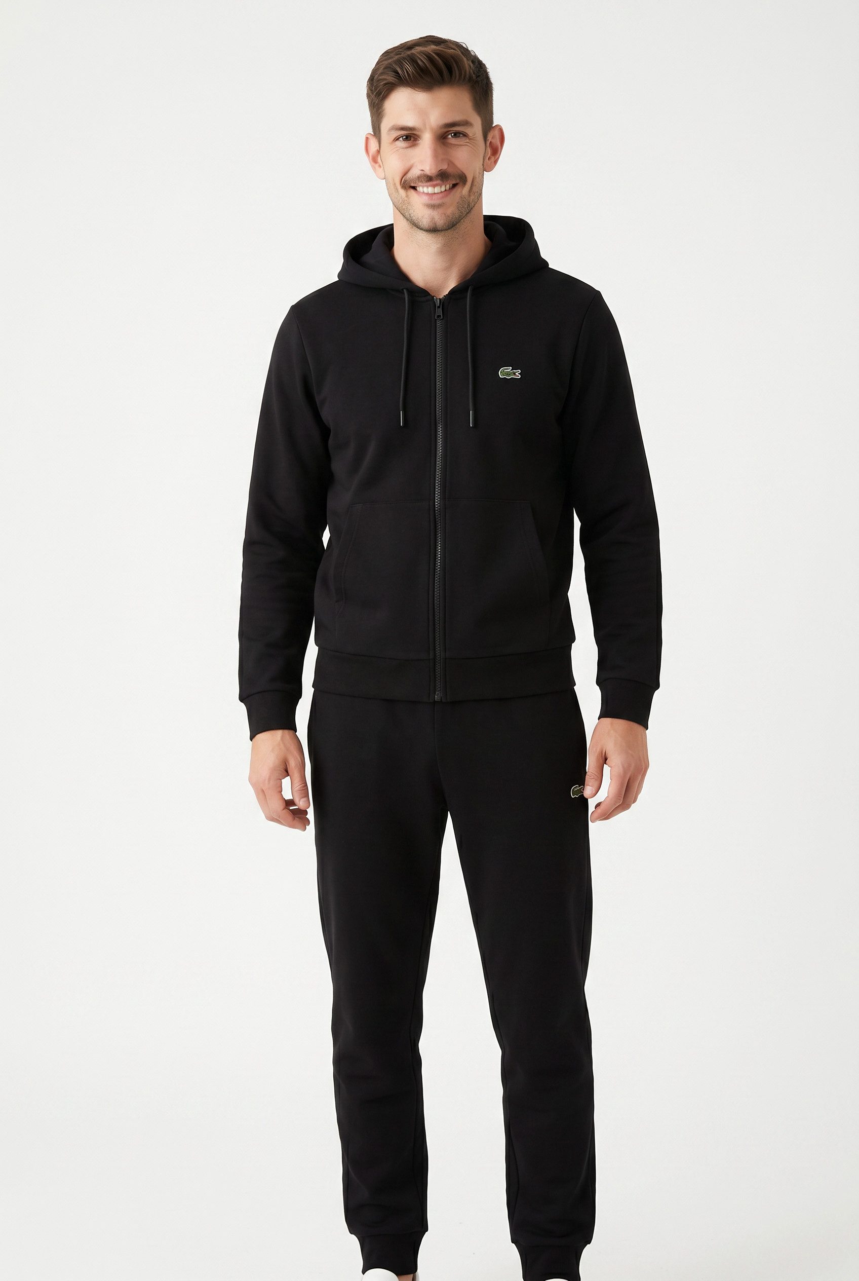 Lacoste Jogginganzug Trainer Set, Trainingsanzug Set, mit weichem Fleecefutter