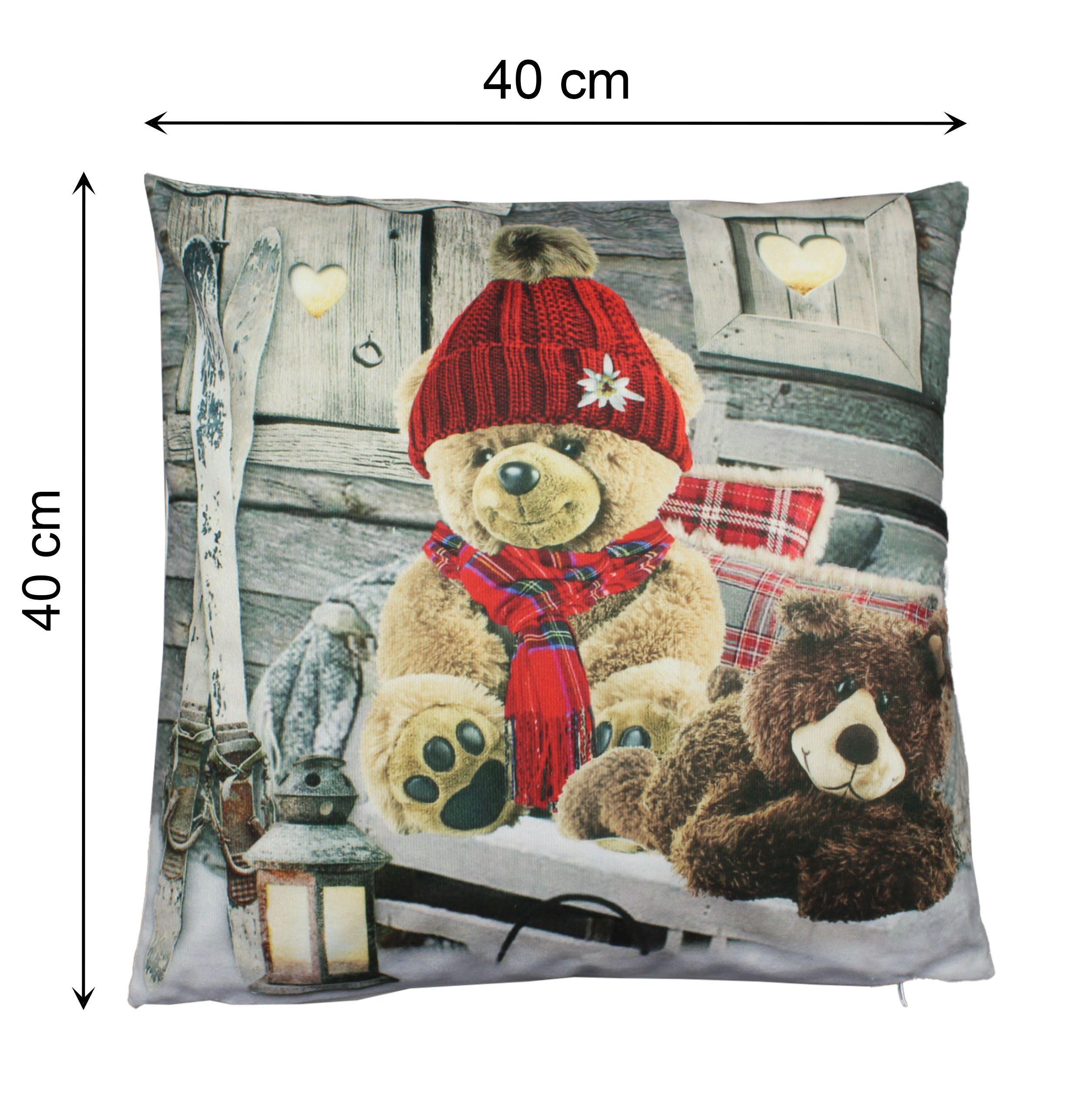 Haus und Deko Tischdecke Kissenbezug 40x40 cm Weihnachten Kissen Deko Samt günstig online kaufen