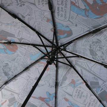 Spiderman Taschenregenschirm Spiderman Faltbarer Regenschirm Grau 53 cm