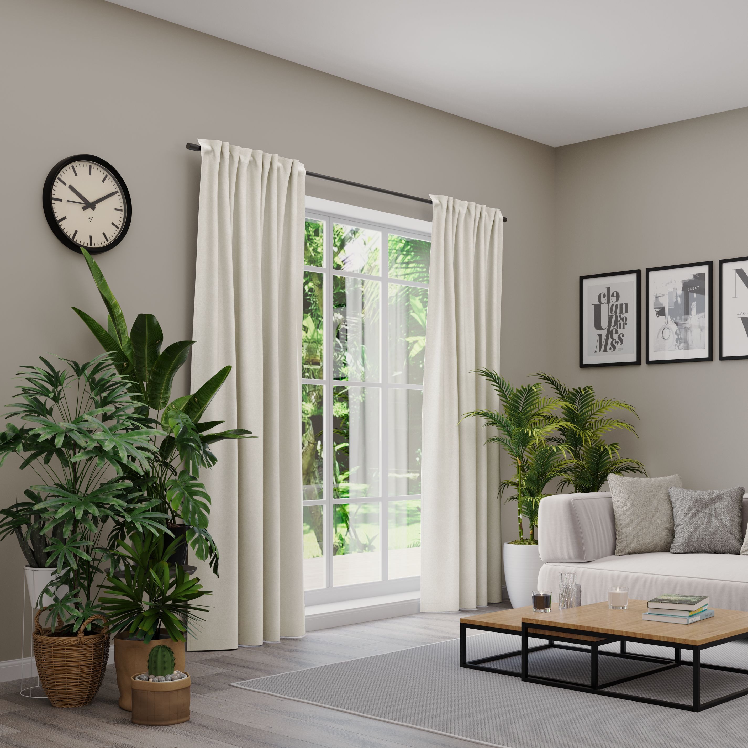 Neutex for you Vorhang "BELMONDO" Multifunktionsband 1 Stk. tlg. Uni mit sa günstig online kaufen