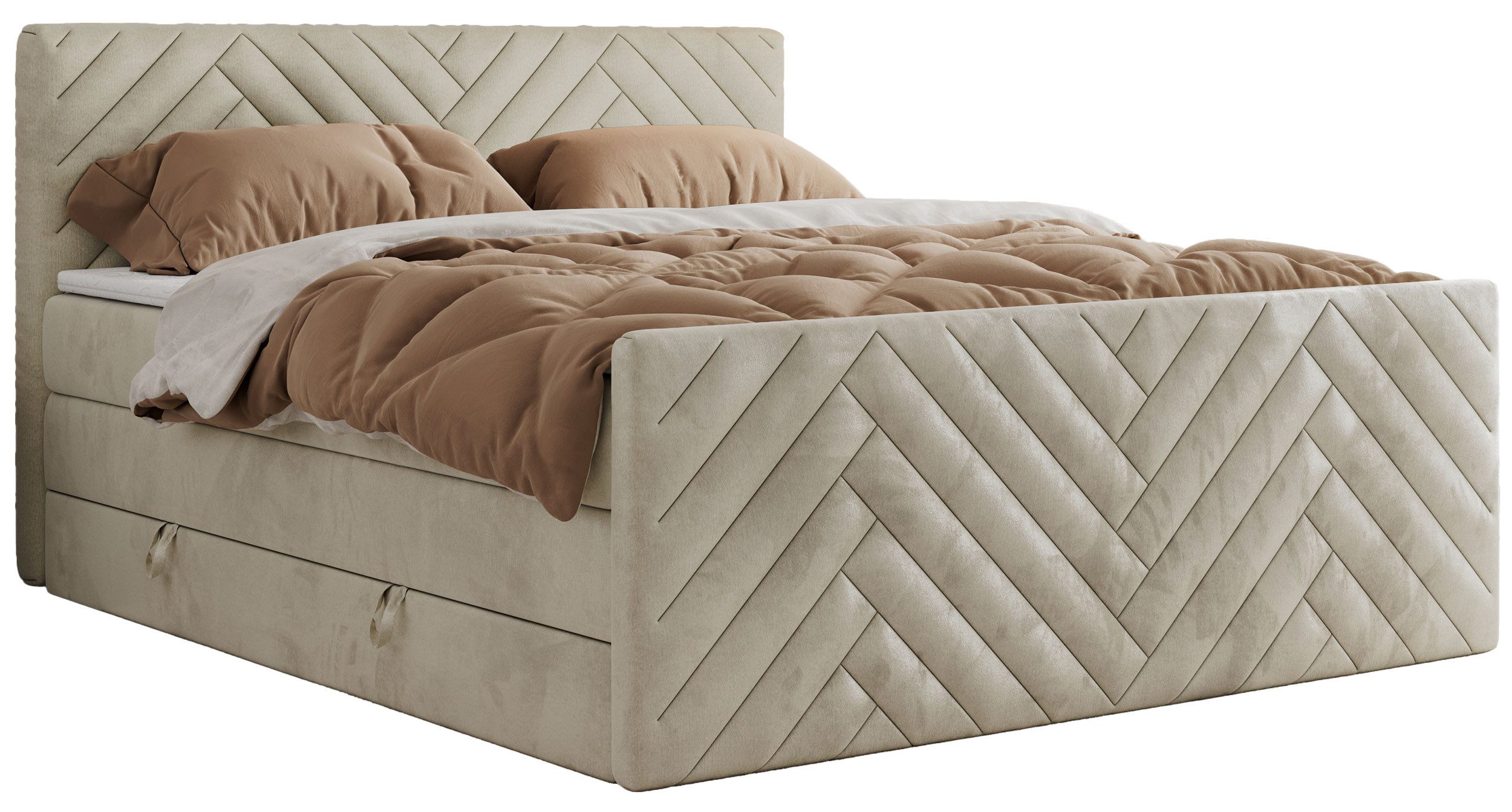 MKS MÖBEL Boxspringbett PARIS KING DUO günstig online kaufen