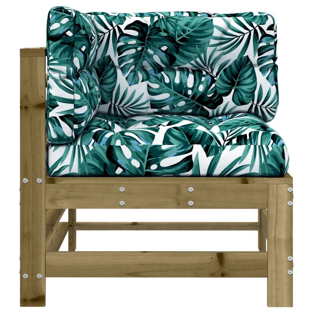 vidaXL Sofaelement Ecksofa mit Kissen Kiefernholz günstig online kaufen