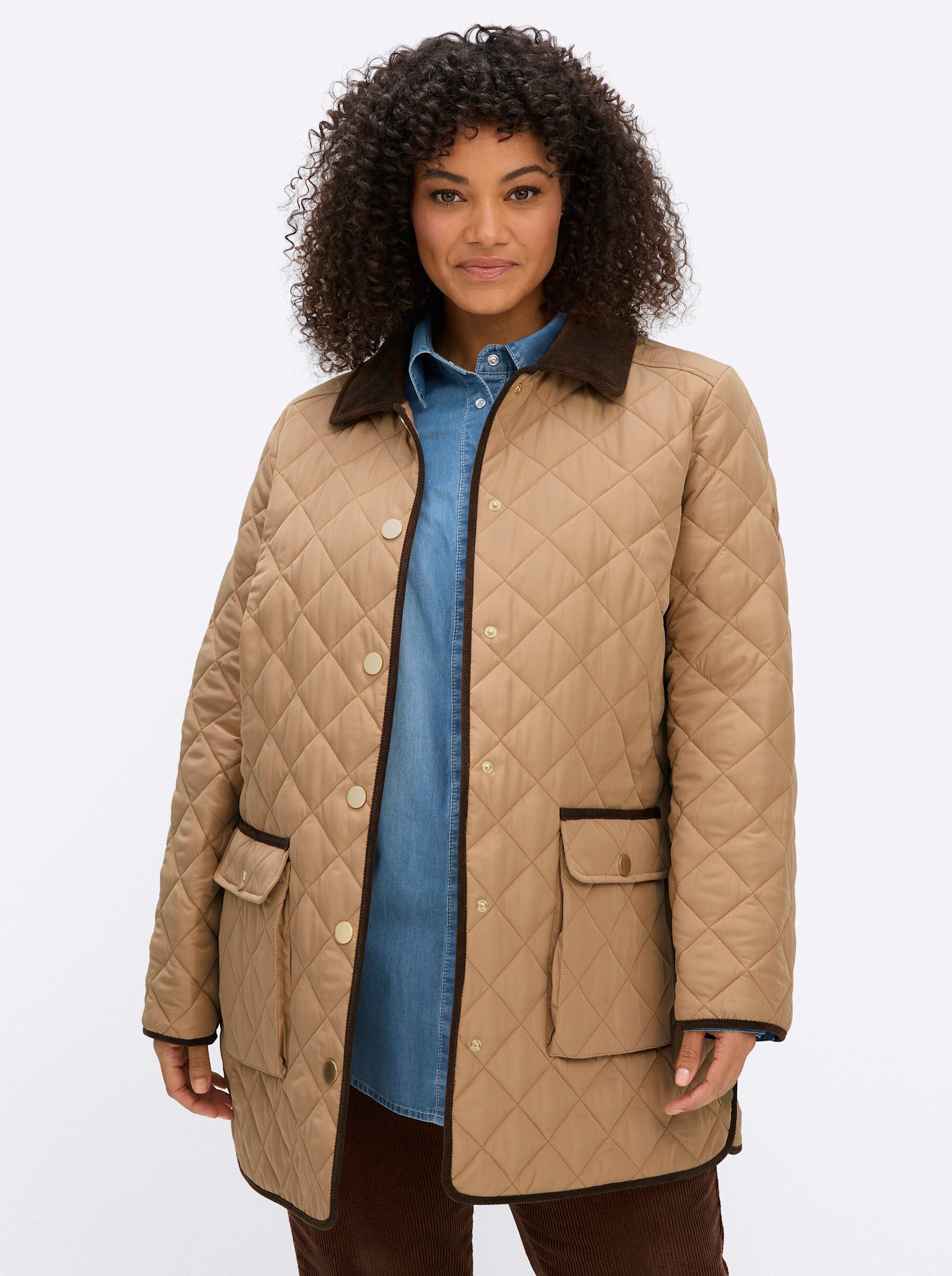 Sheego Allwetterjacke Steppjacke Langarm