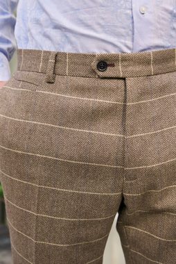 Next Anzughose Karierter Anzug aus Wollgemisch: Skinny Fit Hose (1-tlg)