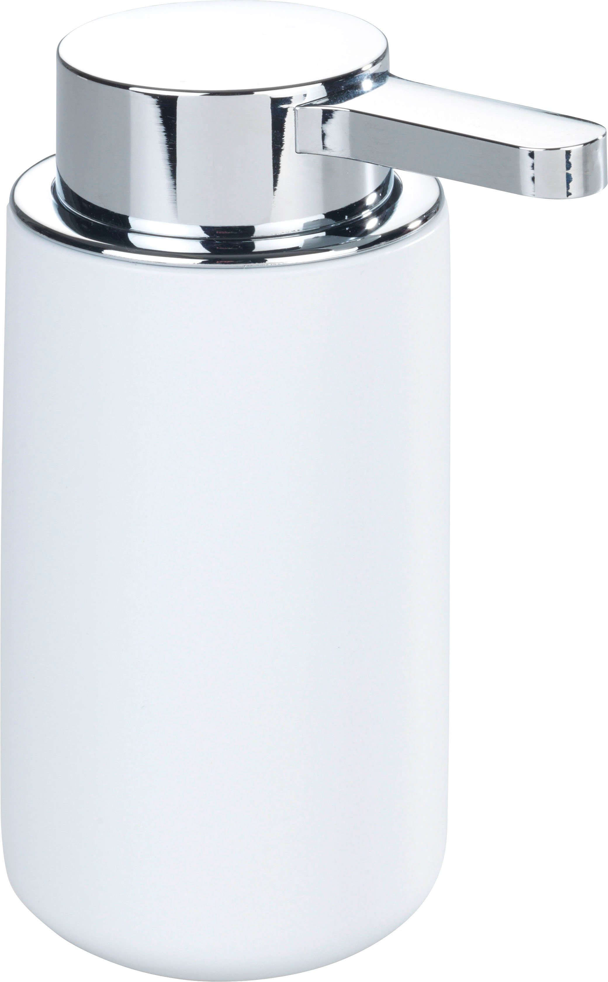 WENKO Seifenspender Woya, (1-tlg), Weiß, Keramik, 250 ml