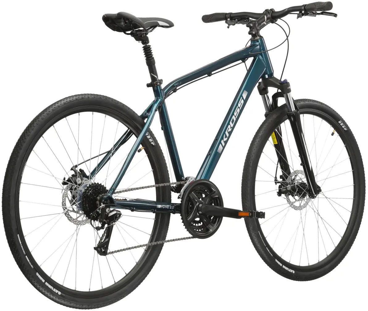 Kross Crossrad Crossrad Herren 28" Move 2.0 türkis 24 Gänge, 24 Gang Shimano ACERA M3020 Schaltwerk, Kettenschaltung