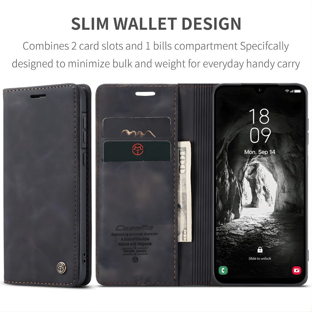 SmartUP Smartphone-Hülle für Samsung Galaxy S26 FE Klapphülle Fliphülle Tasche Full Case Cover 6,7, integrierte Standfunktion, Kartenfächer – Bild 2 von 5