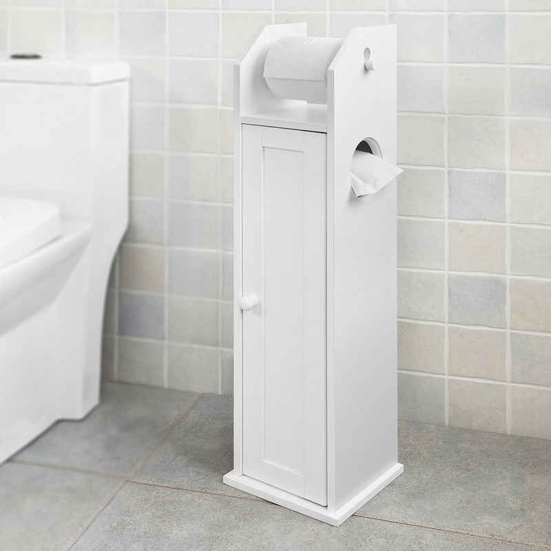 SoBuy Toilettenpapierhalter »FRG135/FRG177«, Freistehend Seitenschrank
