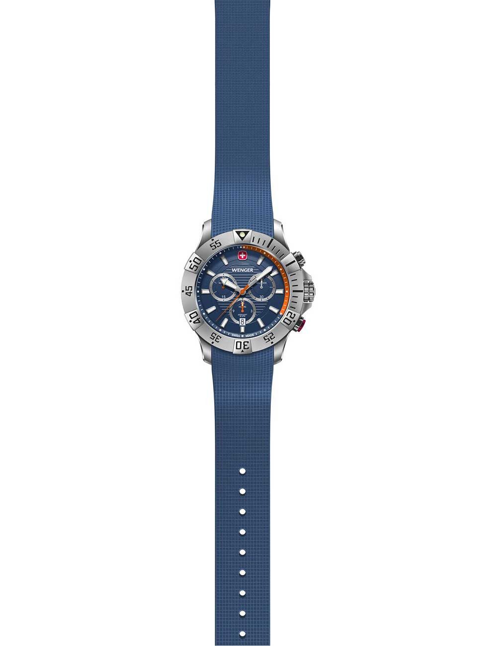 Wenger Quarzuhr Wenger 01.0643.124 Herrenuhr Seaforce Chronograph 43mm 20ATM Wenger 01.0643.124 Herrenuhr Seaforce Chronograph 43mm 20ATM