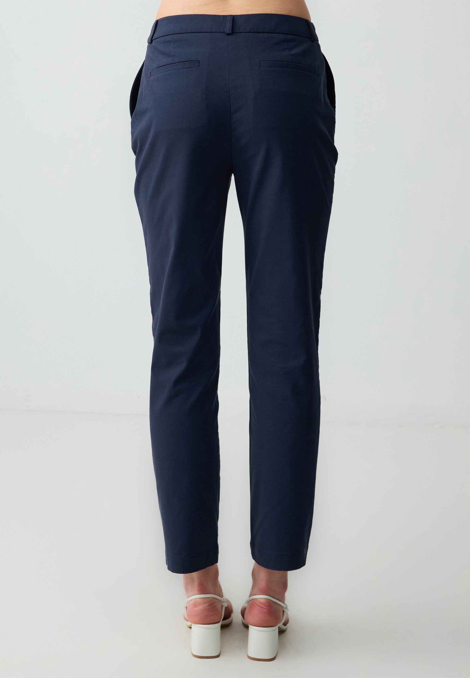 Jimmy Key Chinohose Geweven marineblauwe broek