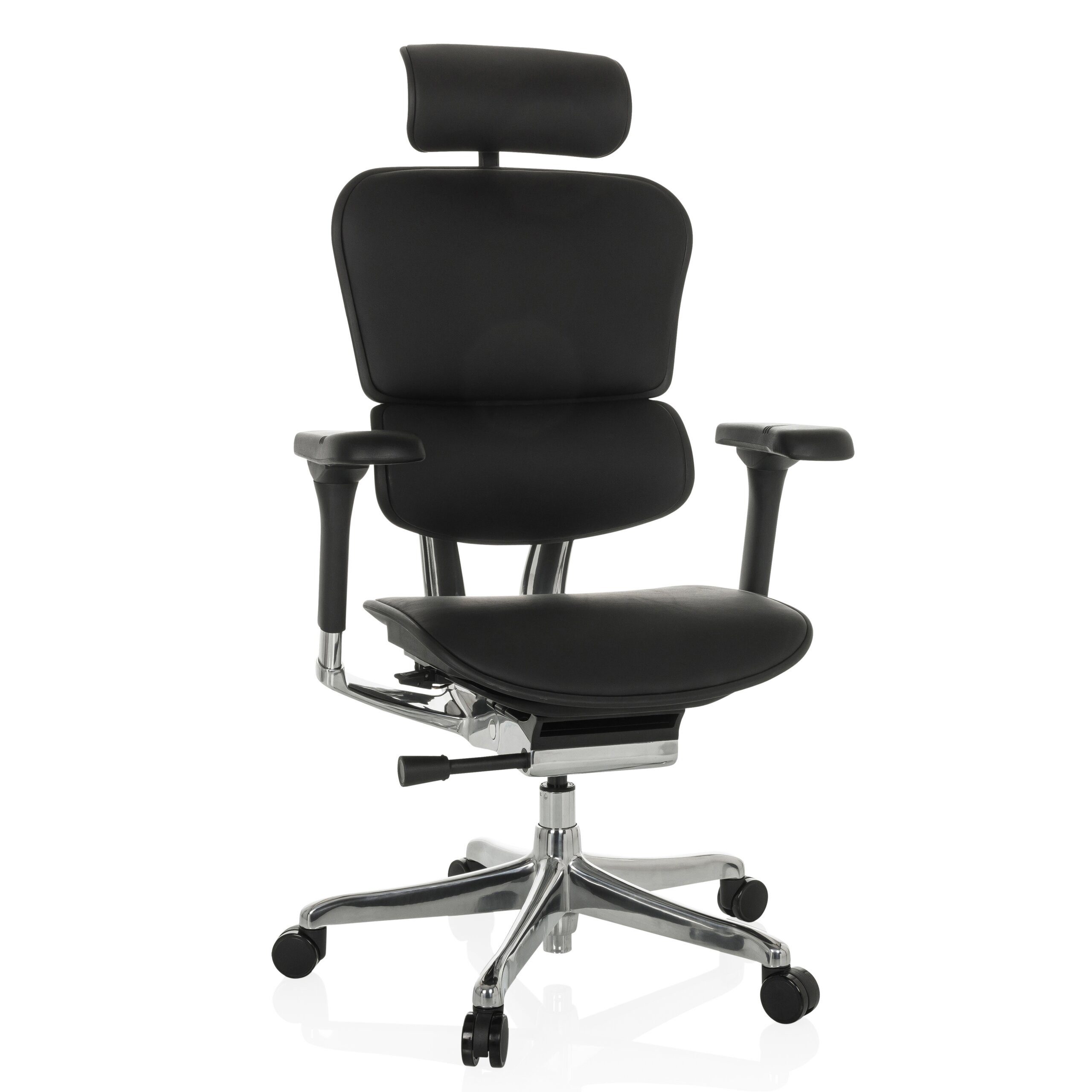 hjh OFFICE Drehstuhl Luxus Chefsessel Ergohuman Gen2 Leder (1 St), Profi Bürostuhl Schreibtischstuhl ergonomisch