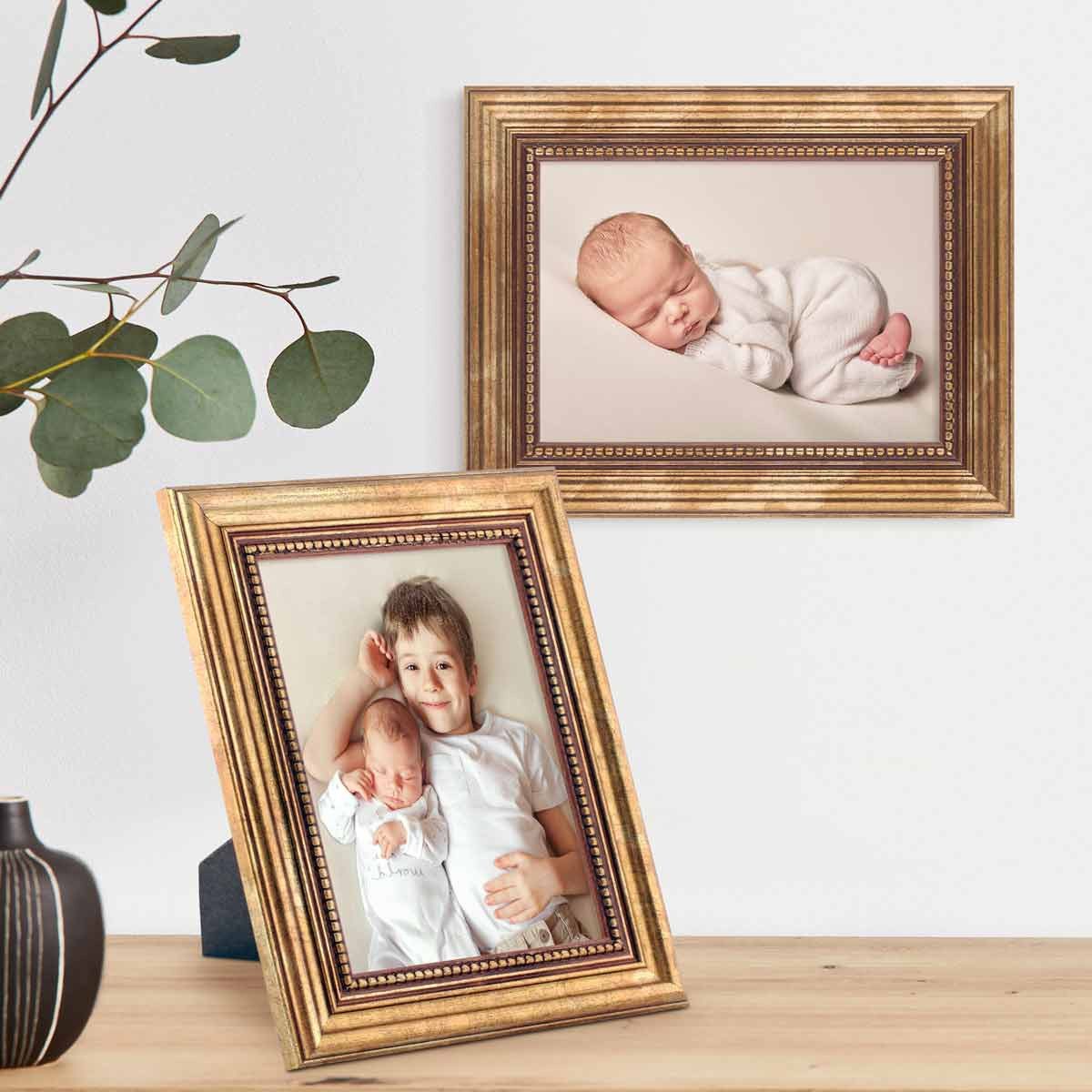 PHOTOLINI Bilderrahmen 2er Set Massivholz-Rahmen im günstig online kaufen