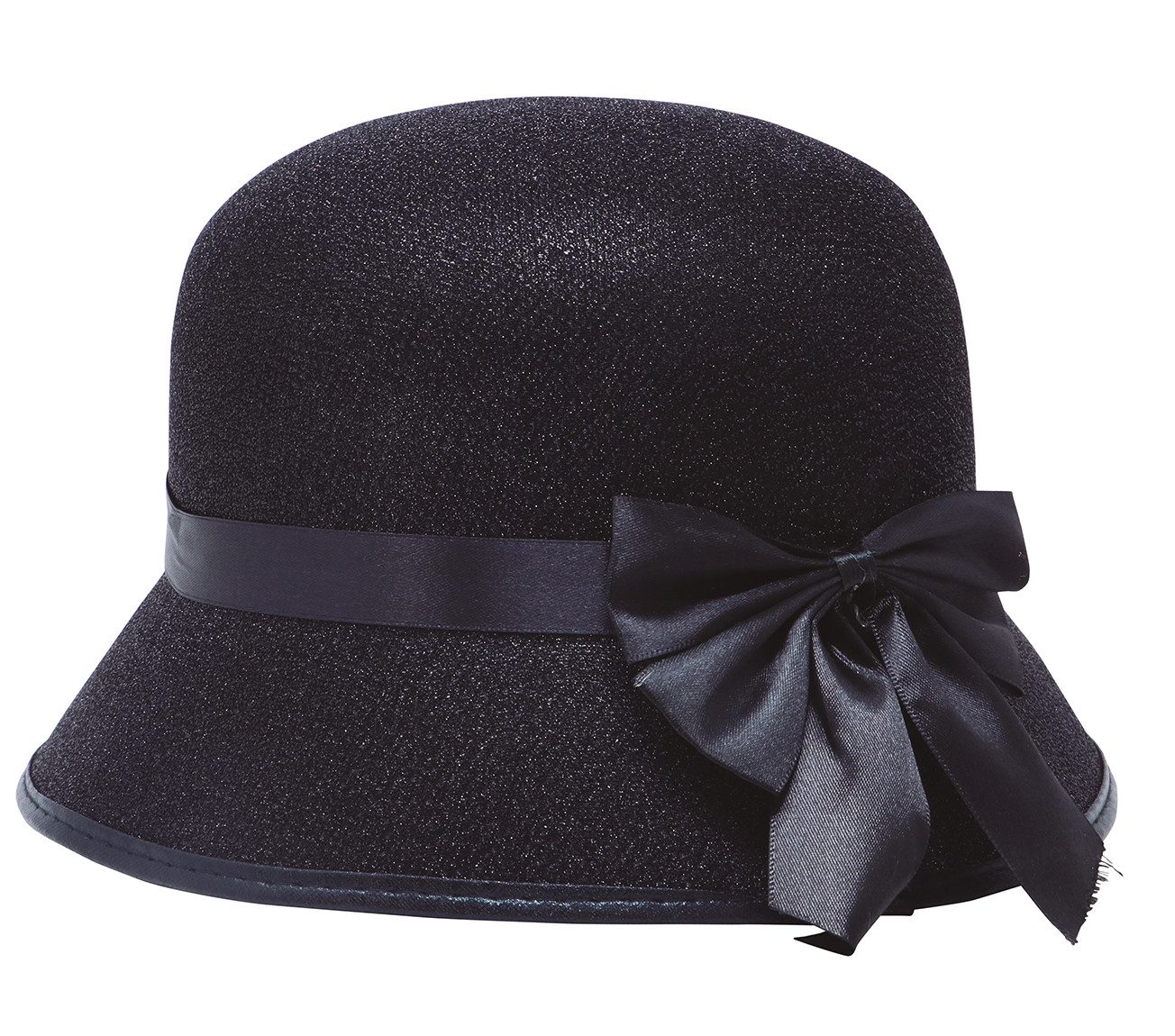 Fiestas Guirca Kostüm, 20s Retro Hut Chic Schwarz Zeitlos Kostüm Zubehör Ka günstig online kaufen