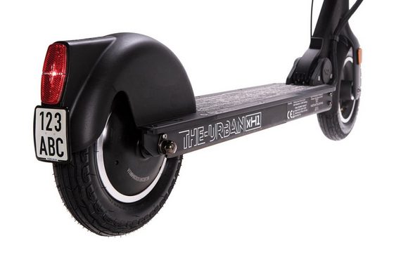 Walberg E-Scooter »THE-URBAN xH1 E-Scooter, Elektro Roller, 10 Zoll Luftreifen mit Straßenzulassung«, 350 W Dauerleistung 600 W Spitzenleistung W, 20,00 km/h, Höhenverstellbarer Lenker, 36V Akku für extra lange Reichweite, 5 Gänge