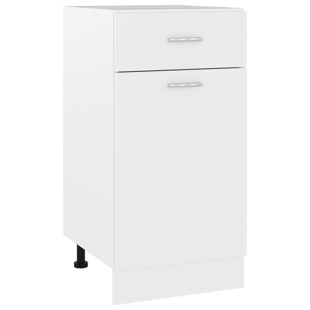 vidaXL Unterschrank NA Schubunterschrank Weiß 40x46x81,5 cm Spanplatte