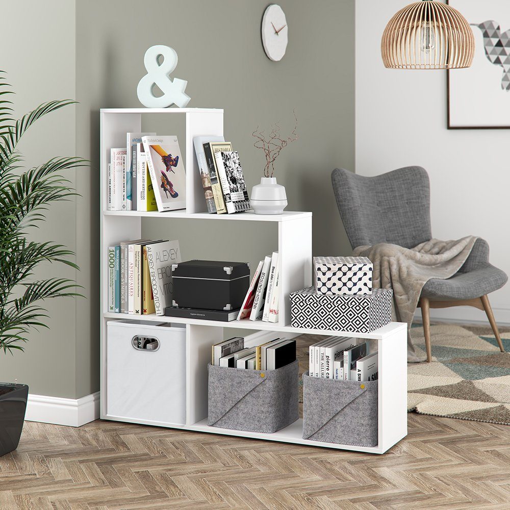 Vicco Raumteiler, Weiß, 116 x 123 cm, 1-tlg., Freistehend