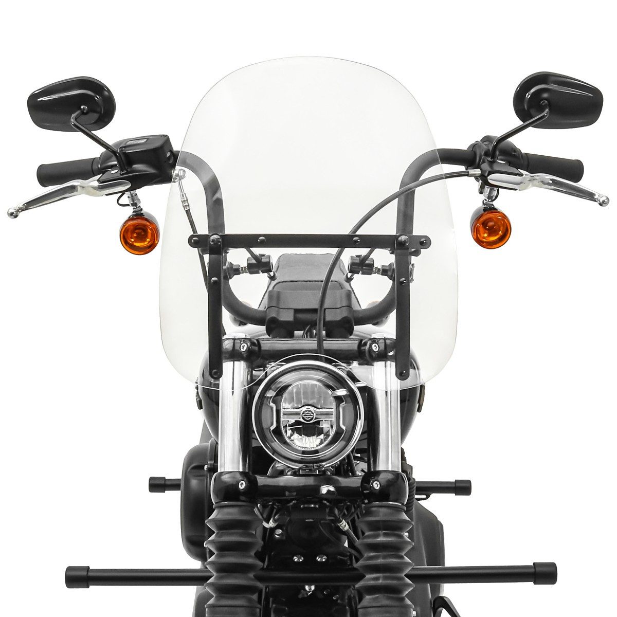 Craftride Motorradhelm-Visier Windschild für Yamaha XV 750 / 535 / 250 Virago CW1B