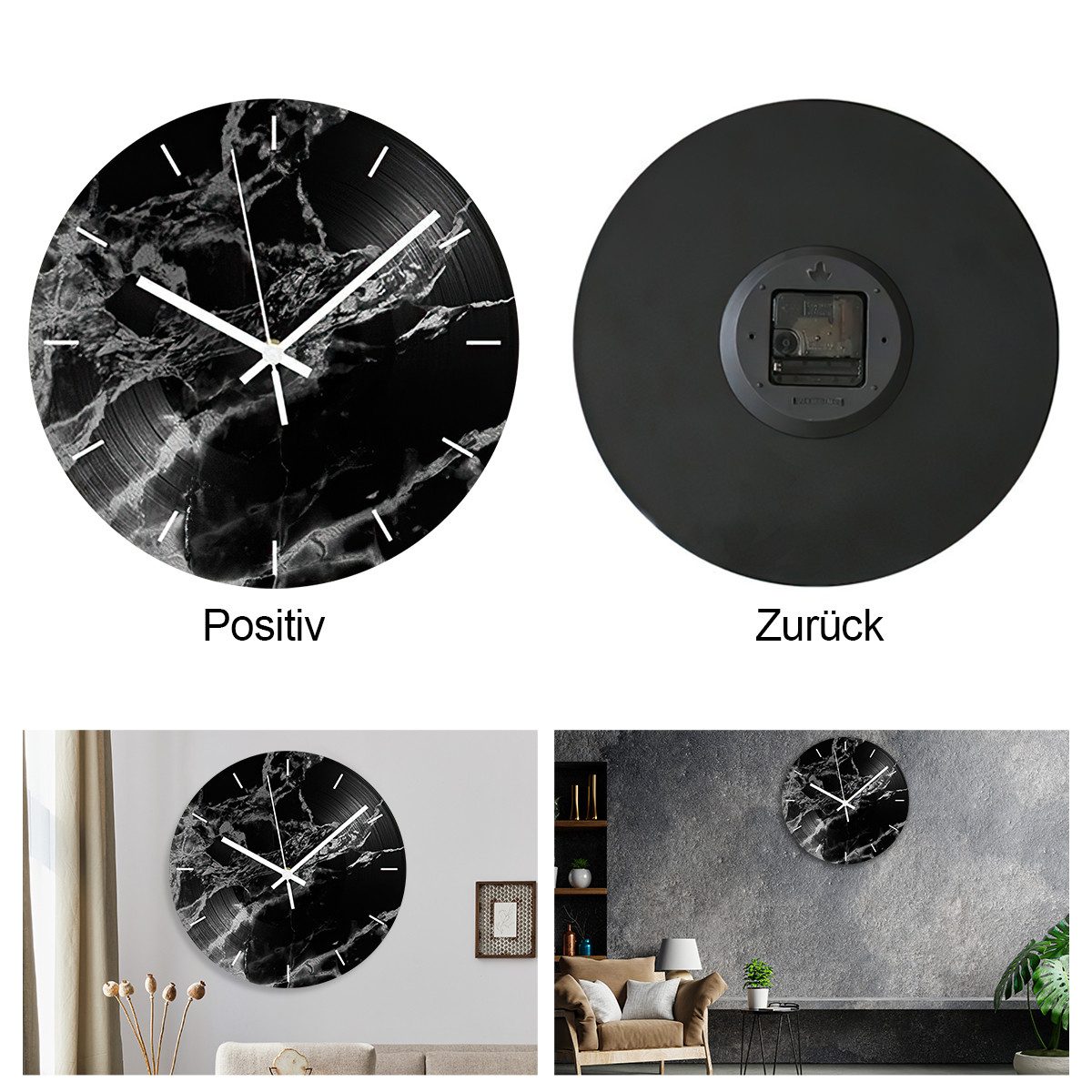 ZEUOPQ Wanduhr Creative Record Clock Bar-Atmosphäre günstig online kaufen