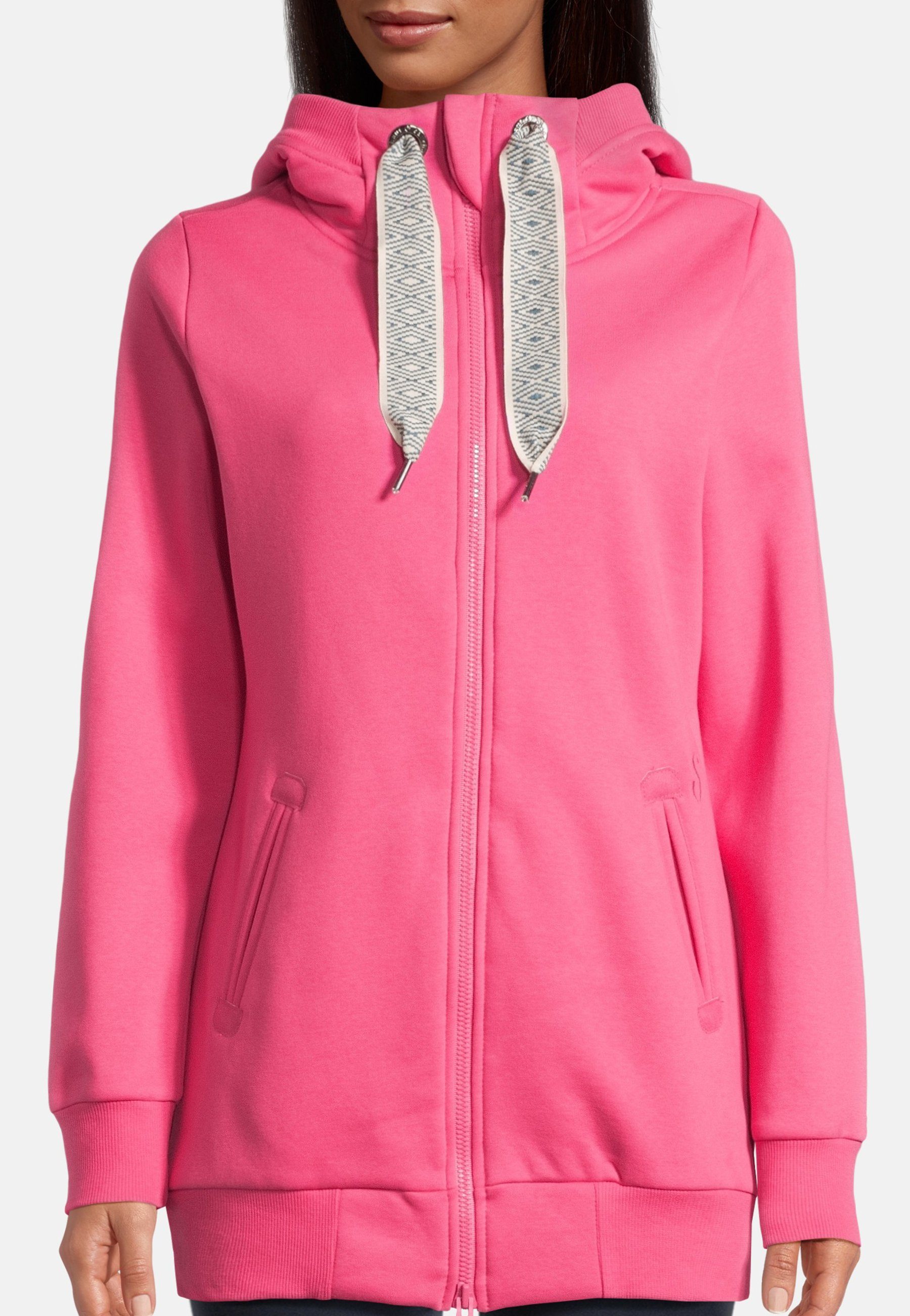 salzhaut Sweatjacke Nordörp Damen Leicht tailliert weiche, bequeme Sweatjacke, Hoodiejacke, Indoorjacke zum Verlieben!