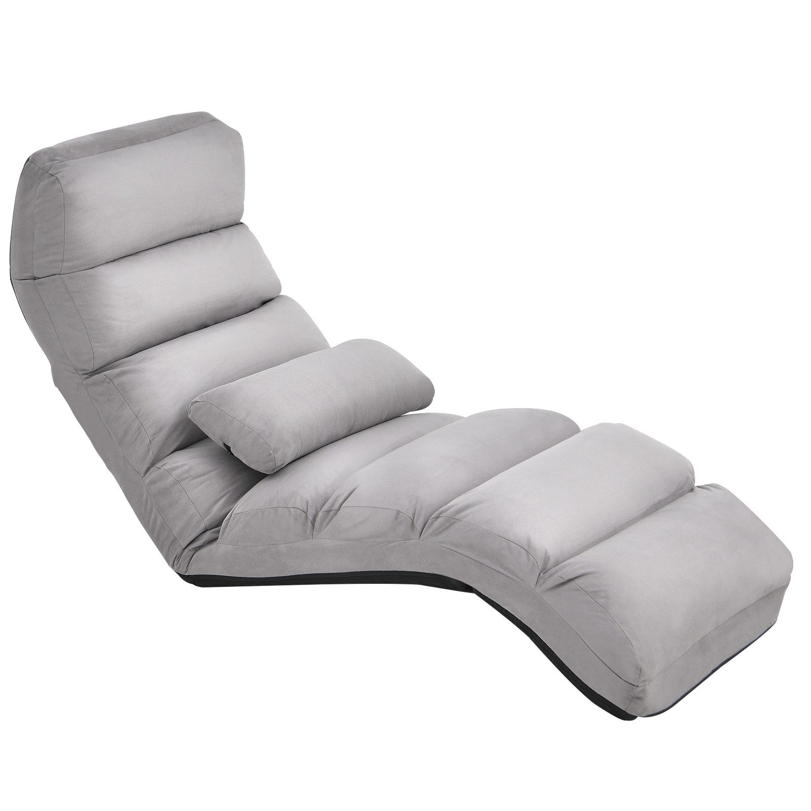 COSTWAY Relaxliege, mit Liegefunktion, Bodensessel klappbar verstellbare Rü günstig online kaufen