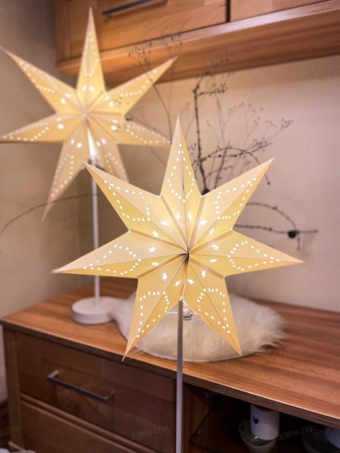 Salcar Papierstern Papierstern LED Beleuchtung Weihnachten Stern Weihnachts günstig online kaufen