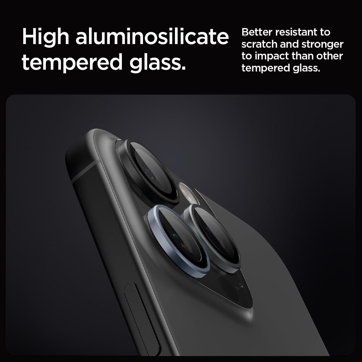 Spigen Kameraschutzglas 2x Kameraschutz für iPhone 17 16 15 14 Pro / Pro Max Optik Panzerglas für Apple iPhone 17 Pro, Apple iPhone 17 Pro Max, Apple iPhone 16 Pro, Apple iPhone 16 Pro Max, Apple iPhone 15 Pro, Apple iPhone 15 Pro Max, Apple iPhone 14 Pro, Apple iPhone 14 Pro Max, 2er-Pack, 2 Stück, Anti-Fingerabdruck, Anti-Kratz, Hartglas, Robust, Schocksicher