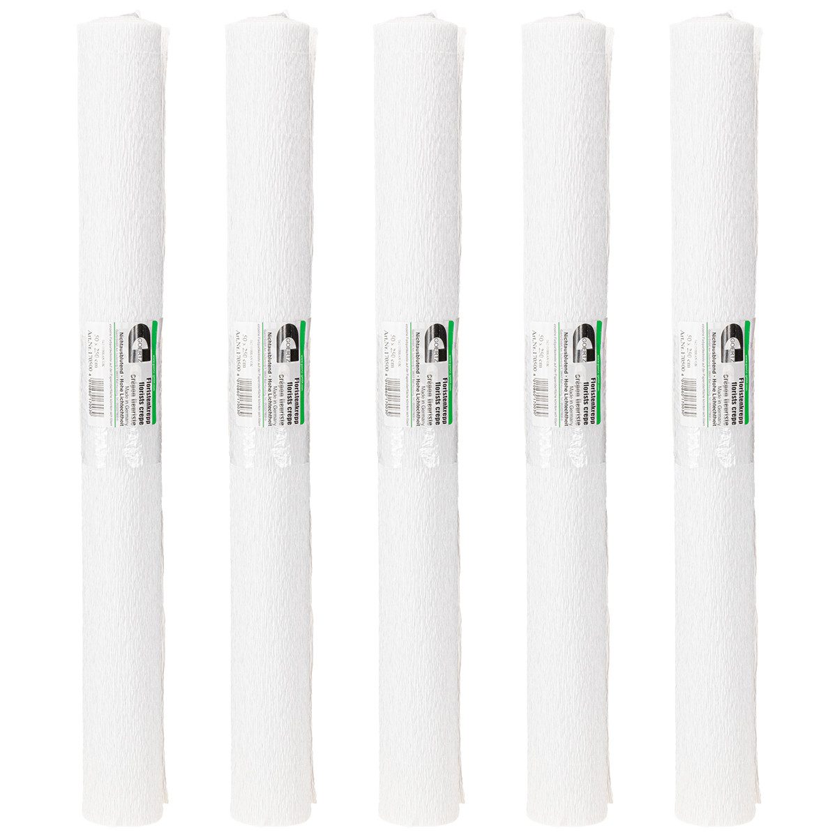 Viana Packpapier Allzweck-Krepppapier für kreative Bastelideen 5 Stück