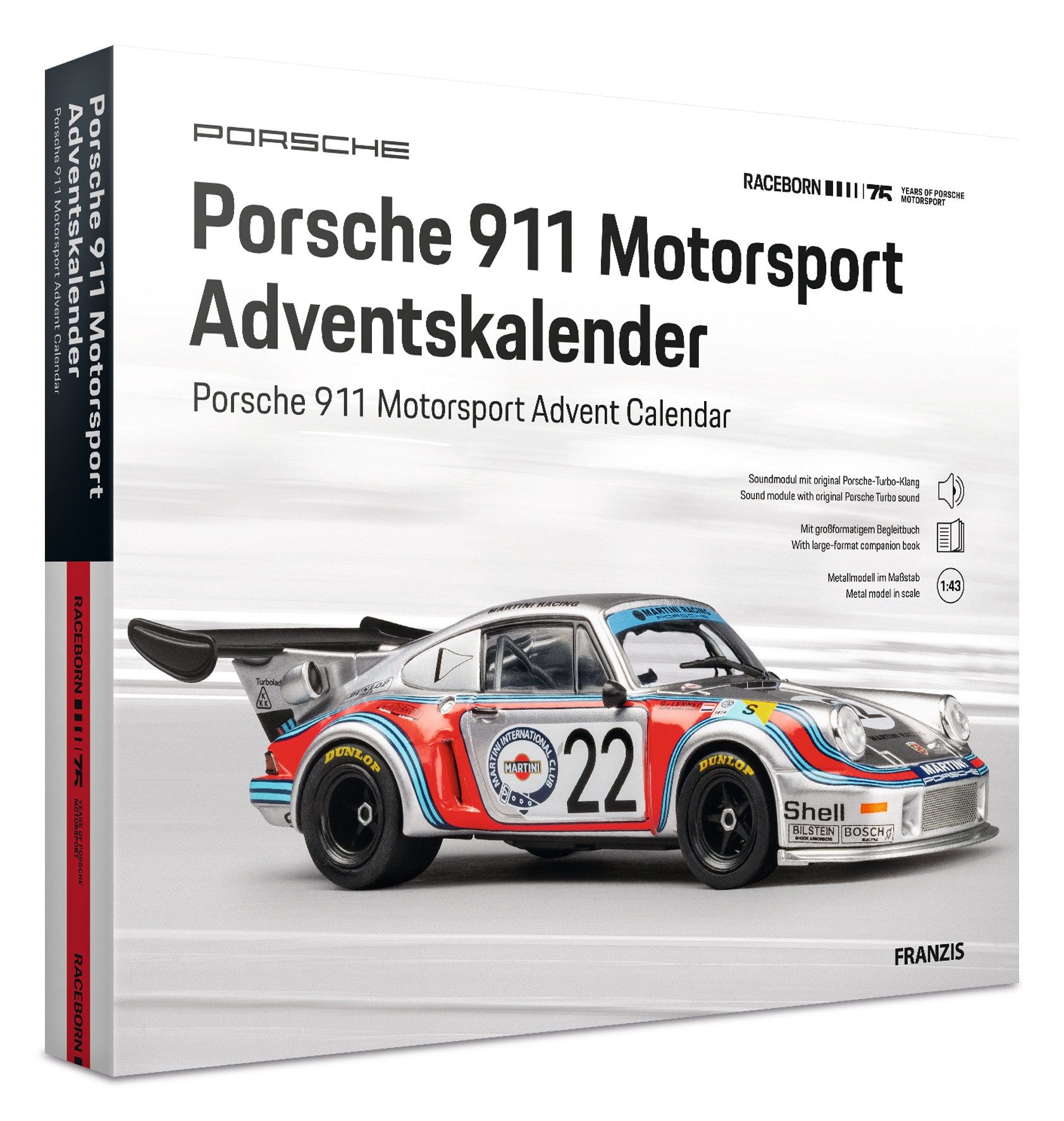 Franzis Adventskalender Porsche 911 Motorsport Adventskalender