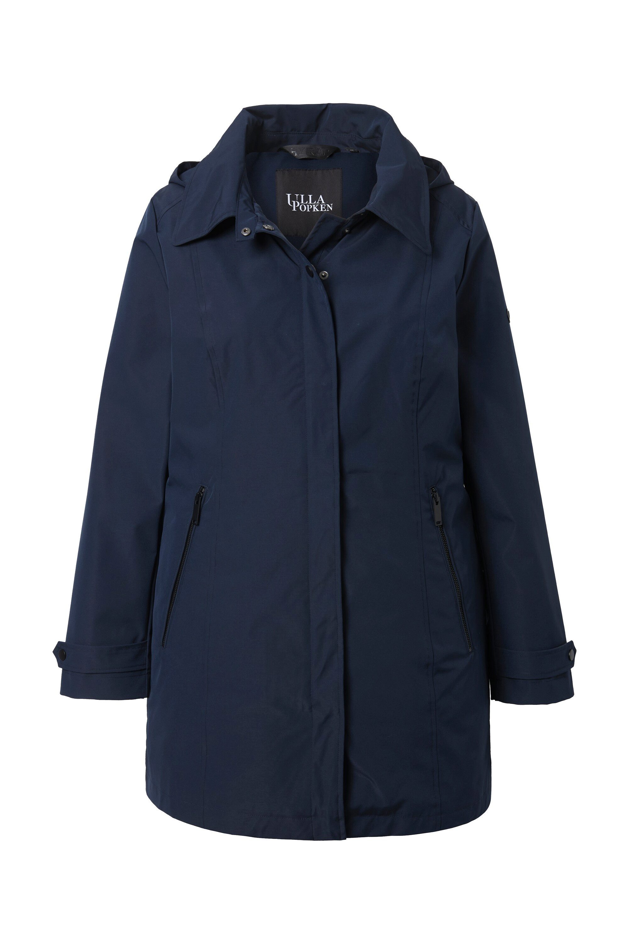 Ulla Popken Funktionsjacke HYPRAR Funktions-Trenchcoat wasserabweisend Kapuze