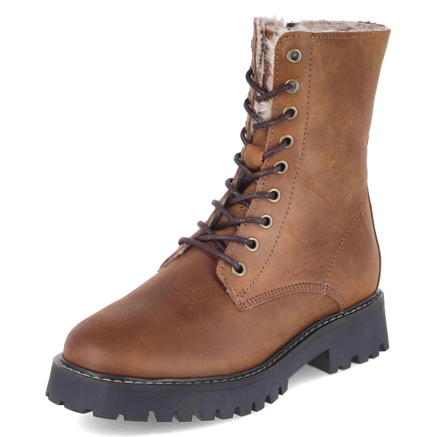 Fräulein Frida Fräulein Frida F-8550 Olivia Tabaco Damen Rauleder brown Winterstiefel