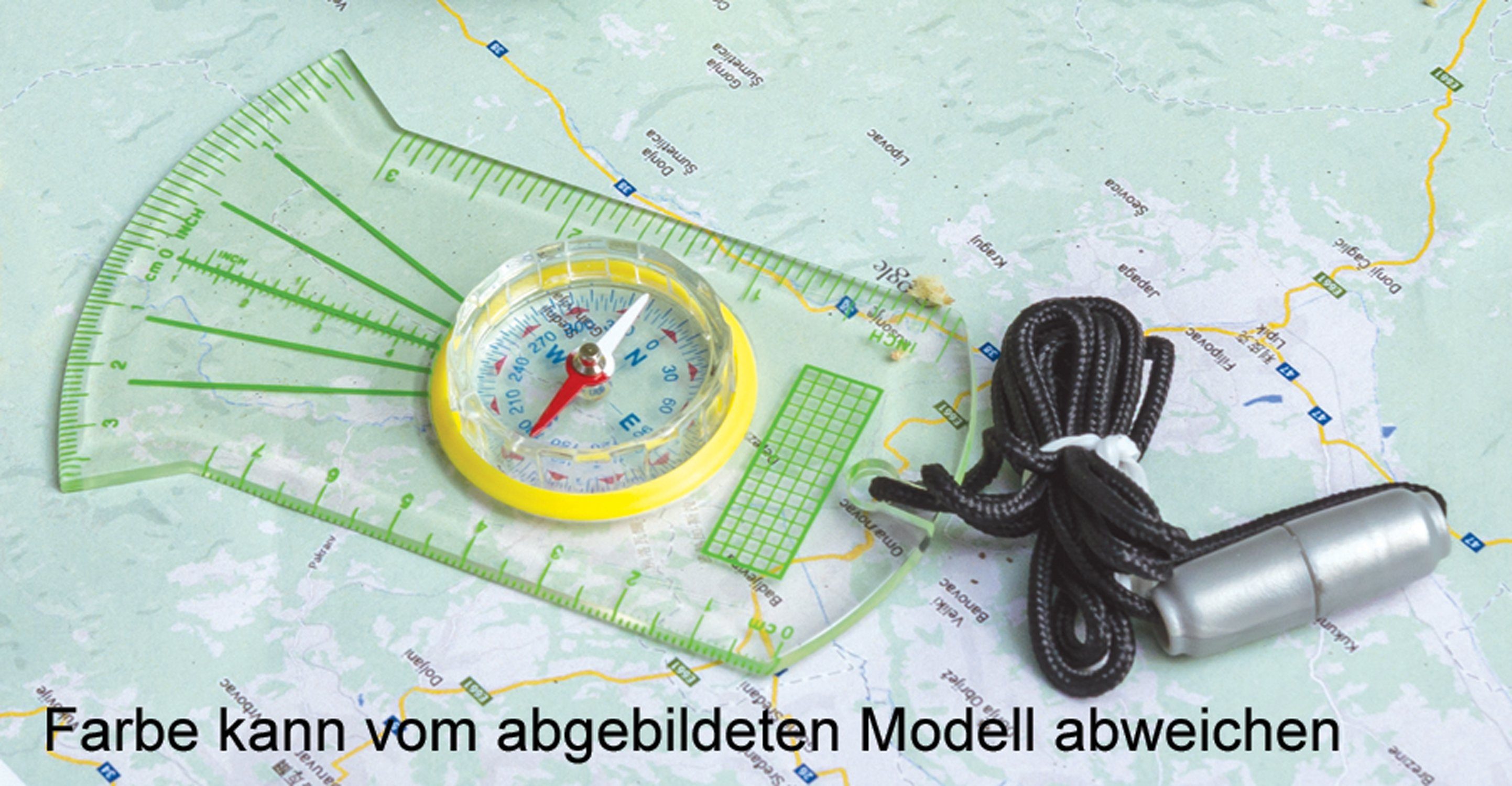 Edu-Toys Experimentierkasten Kartenkompass mit drehbarem Kompassring und Umhaengeband, (1-tlg)