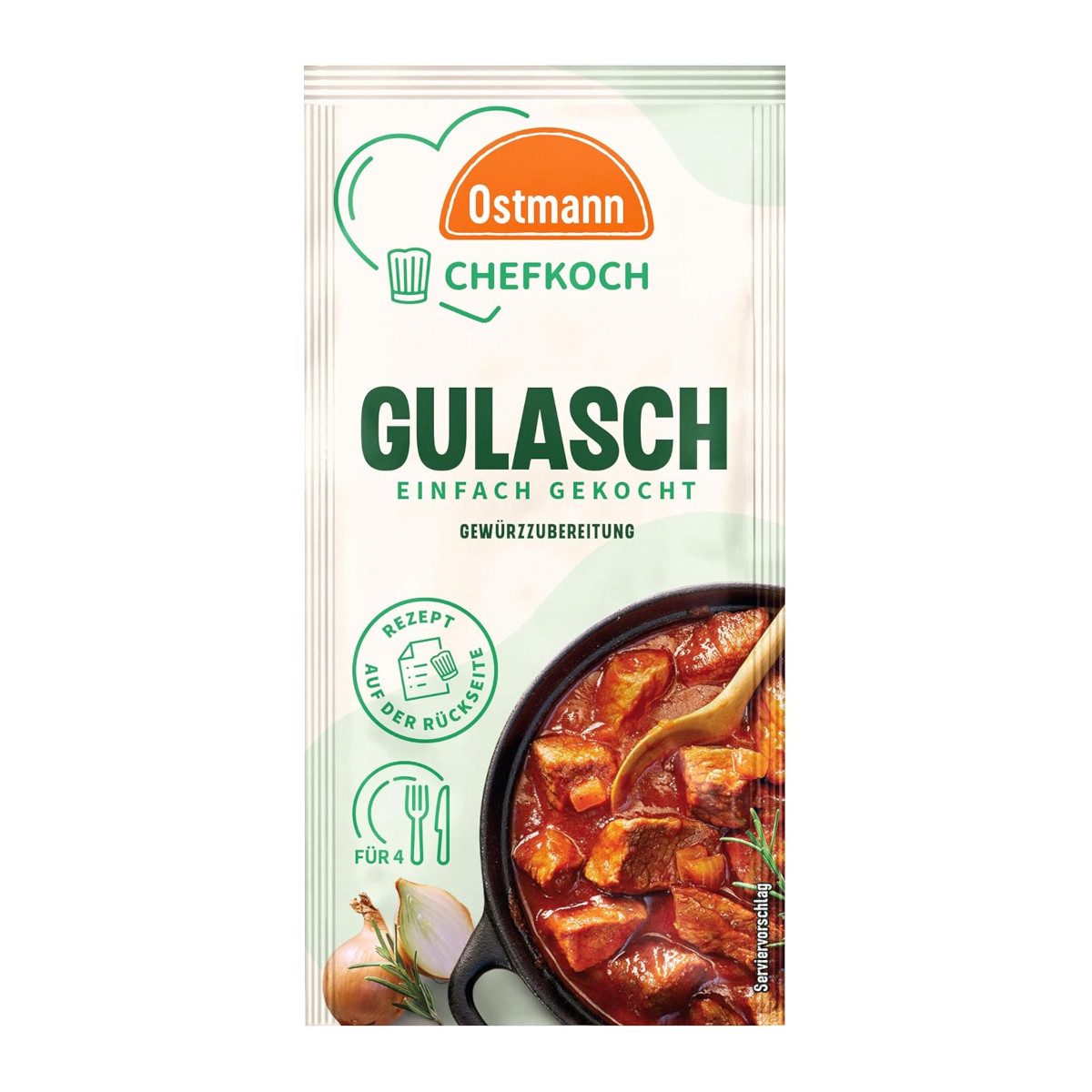 Ostmann Gewürz, Ostmann Chefkoch Gulasch Gewürzzubereitung herzhaft-würzig 12g