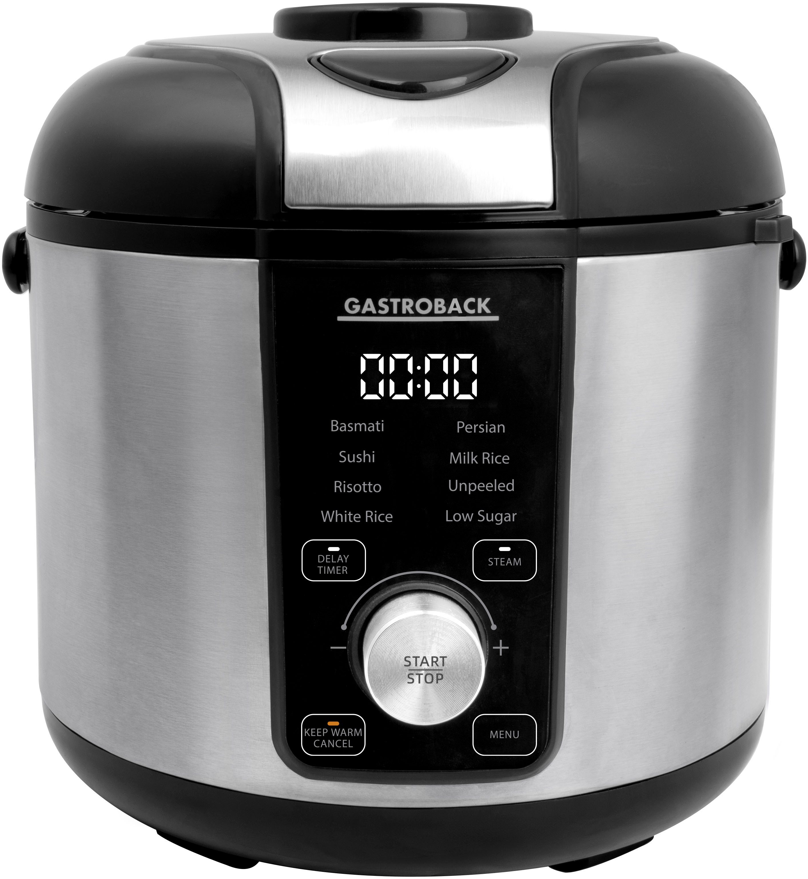 Gastroback Reiskocher RiceControl low carb & steam 3 L, 500 W