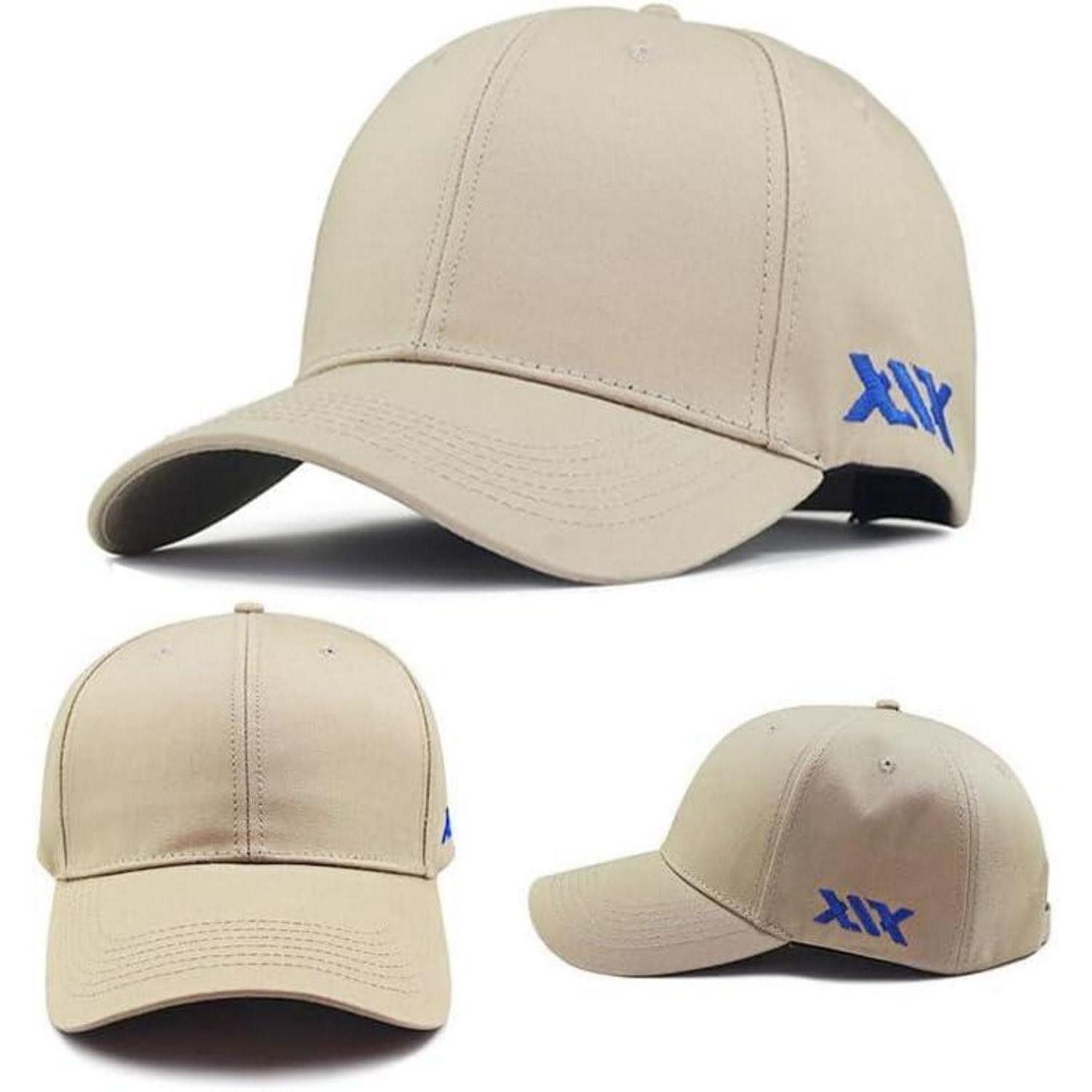 LuxusKollektion Baseball Cap Basecap Herren Baumwolle Größenverstellbar Kopfumfang XXL 1 Beige