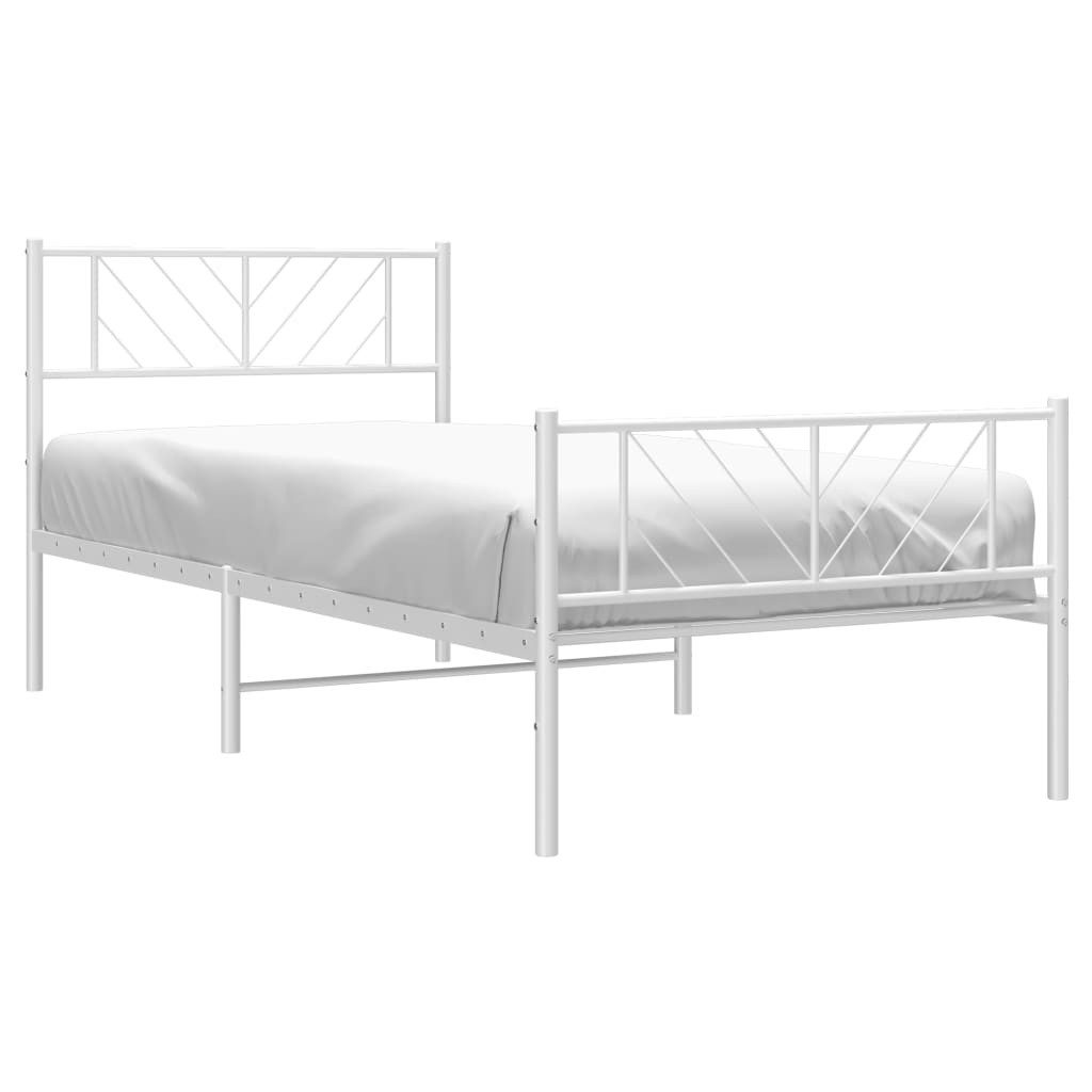 vidaXL Bett Bettgestell mit Kopf- und günstig online kaufen