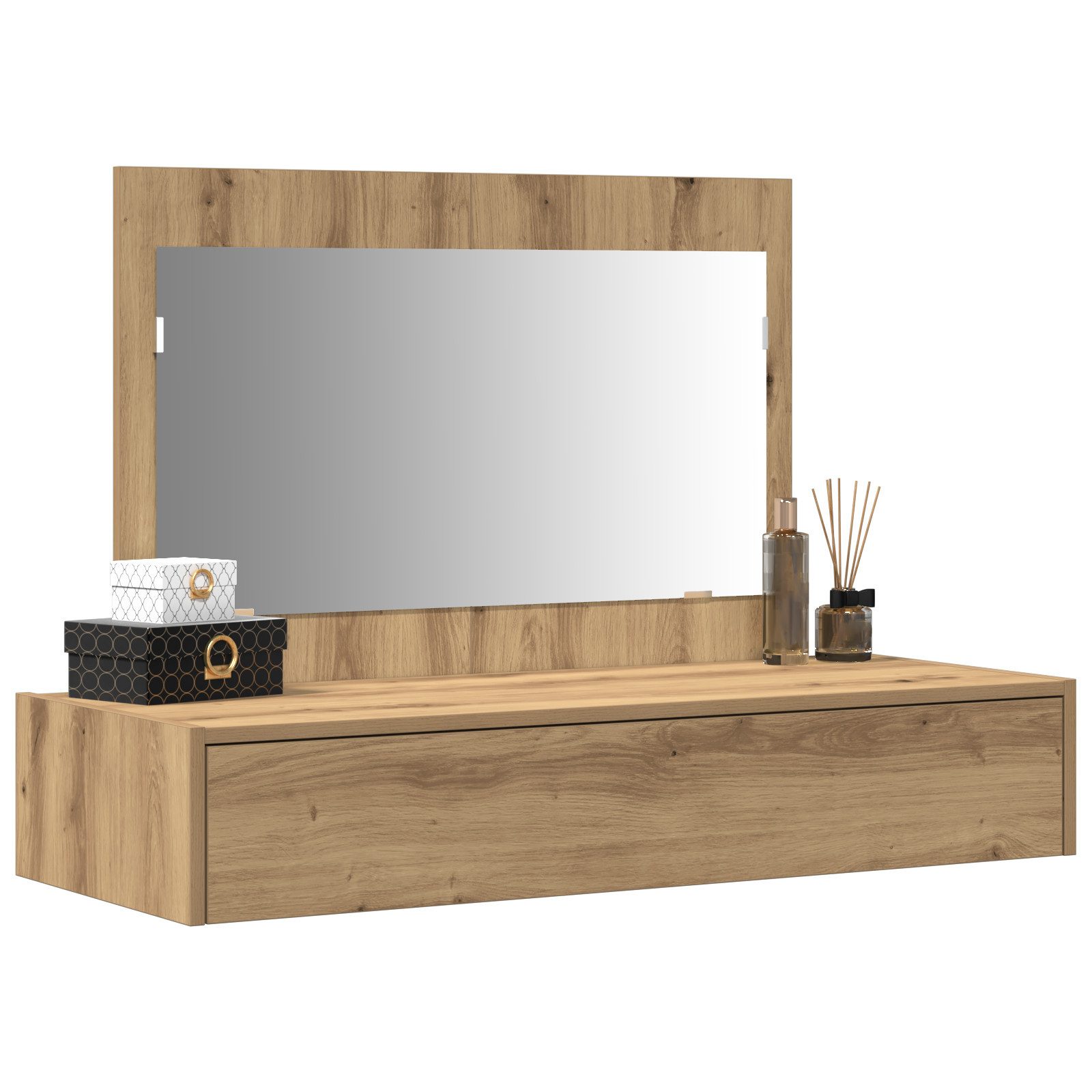 vidaXL Schminktisch Schminktisch Wandmontage Artisan Eiche günstig online kaufen