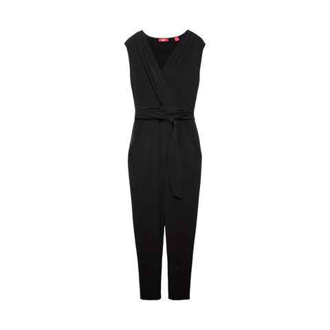 Esprit Collection Overall Jumpsuit mit Crossover-V-Ausschnitt