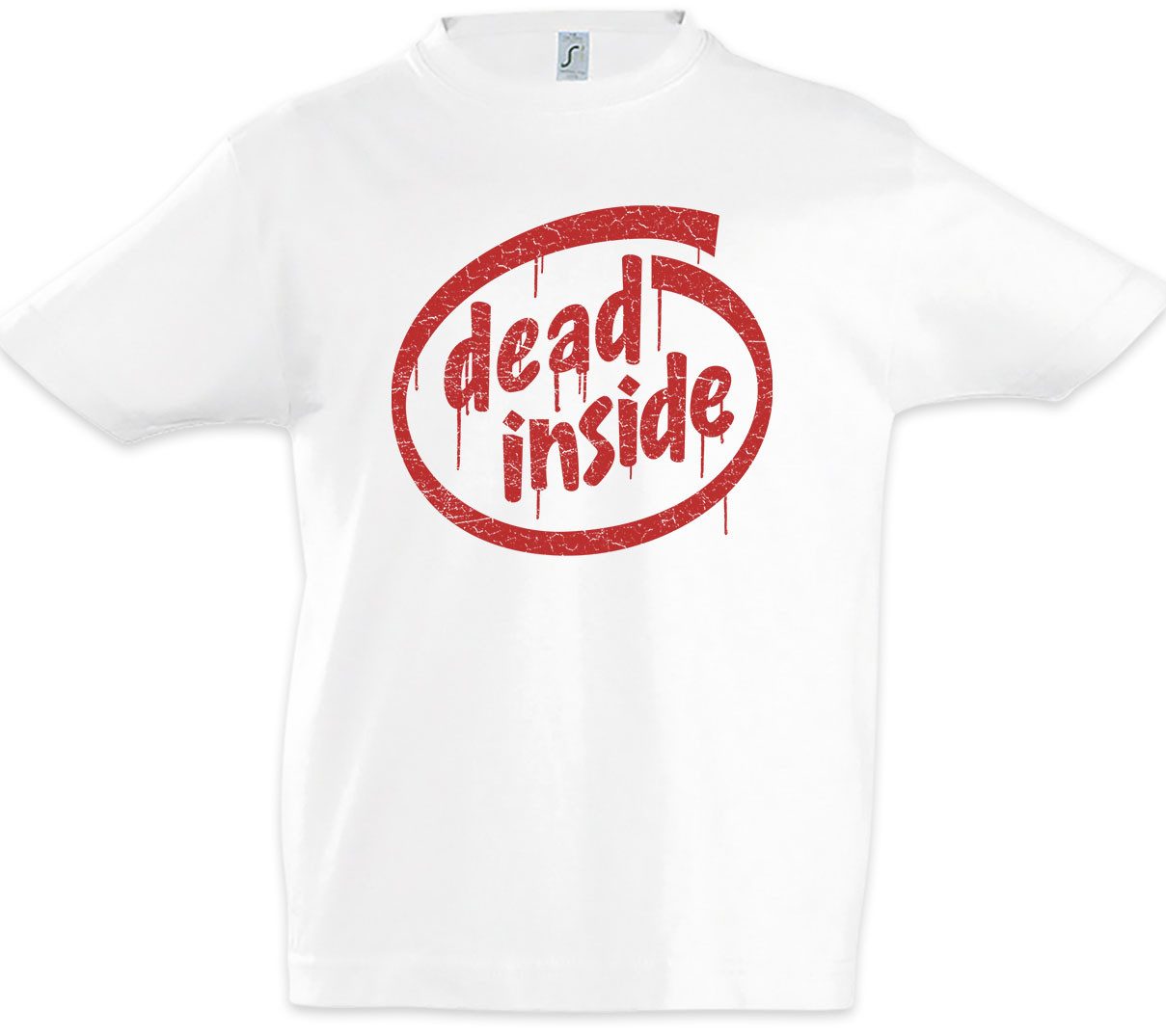 Print-Shirt Dead Inside Kinder T-Shirt Horror Zombie Death Zombies Gothic Goth