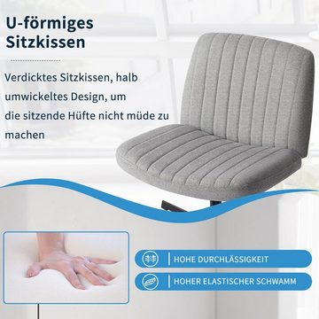 JOEAIS Bürostuhl Chefsessel Schreibtischstuhl Office Chair Drehstuhl Computerstuhl (Computerstuhl, Esszimmerstuhl Ergonomisch Sessel mit Wippfunktion), Verstellbarer Lordosenstütze Höhenverstellung