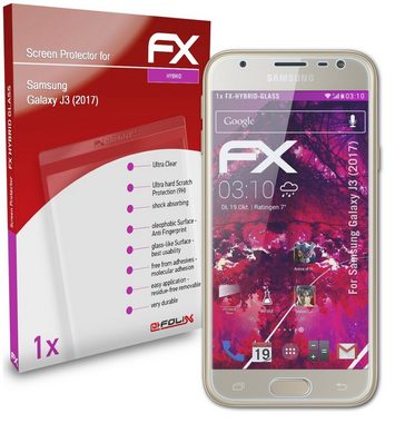 atFoliX Schutzfolie Panzerglasfolie für Samsung Galaxy J3 (2017), Ultradünn und superhart