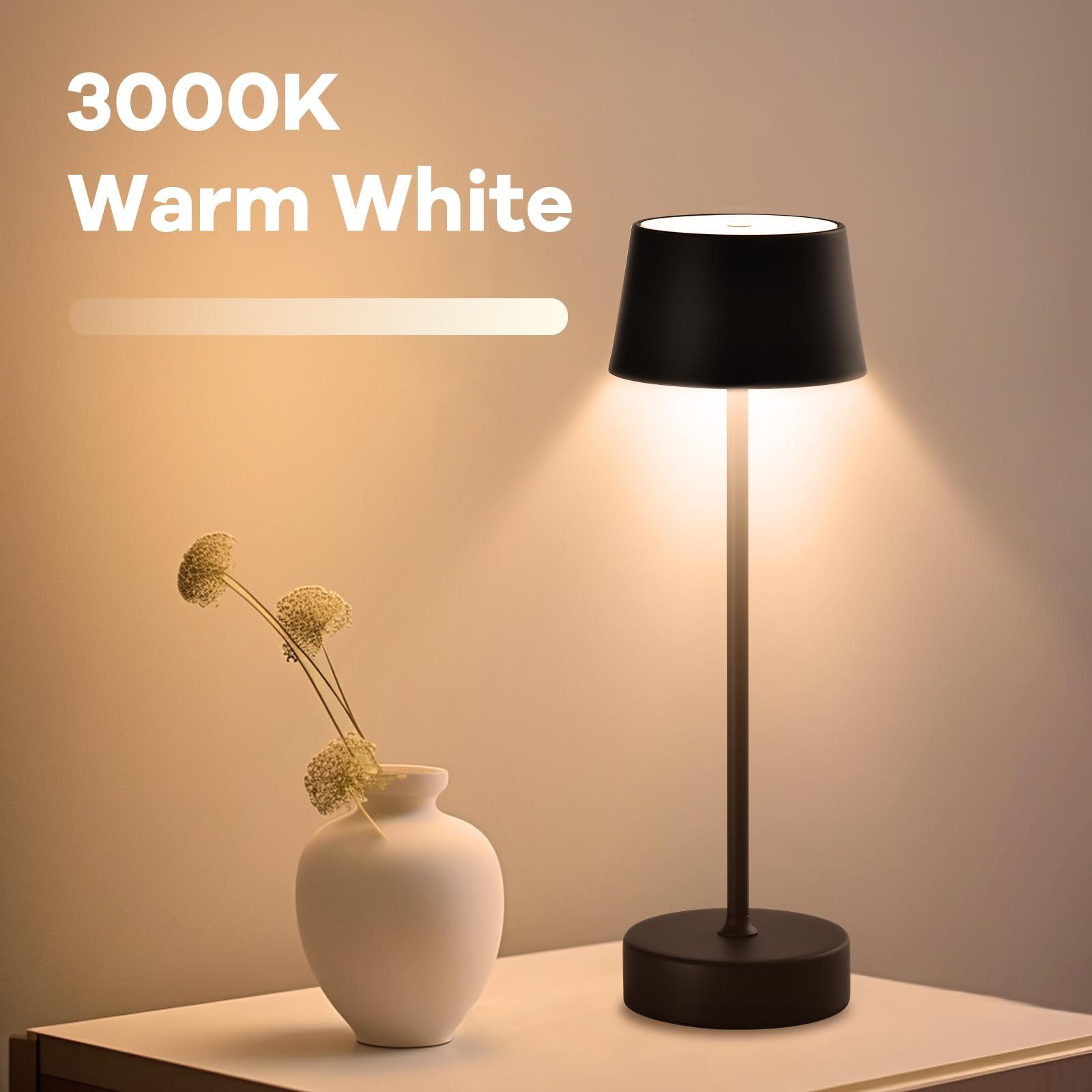 LQWELL LED Tischleuchte Kabellos Akku, Touch Tischleuchte,mehrere Helligkei günstig online kaufen