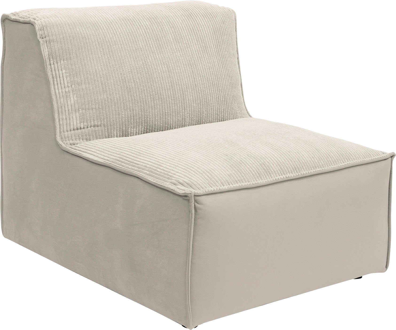 RAUM.ID Sofa-Mittelelement in verwendbar, oder beige separat St), (1 als Cord Modul Modulid