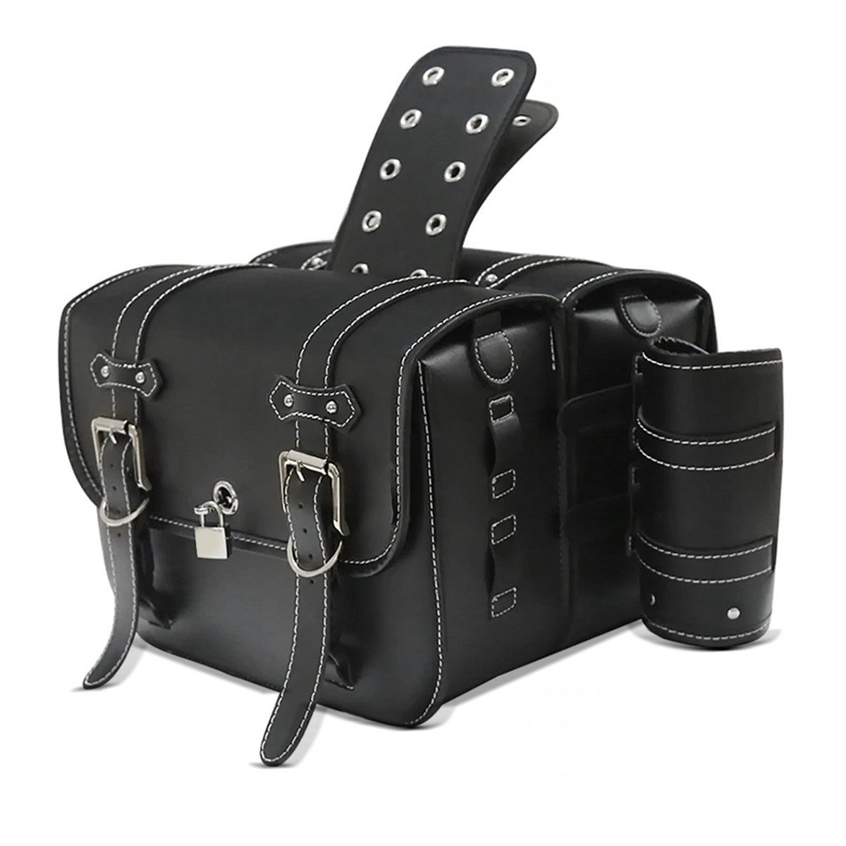 Craftride Satteltasche Satteltasche für Suzuki Intruder VS 1400 / 800 VH7 schwarz