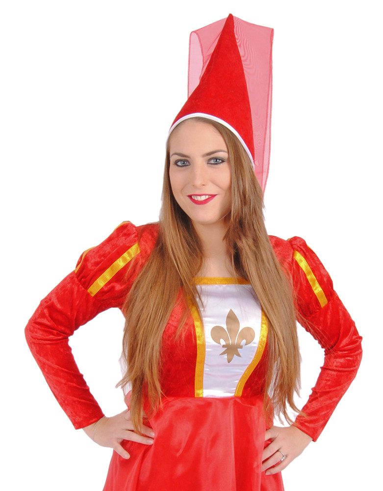 Das Kostümland Kostüm Burgfräulein Bella Kostüm für Damen - Rot