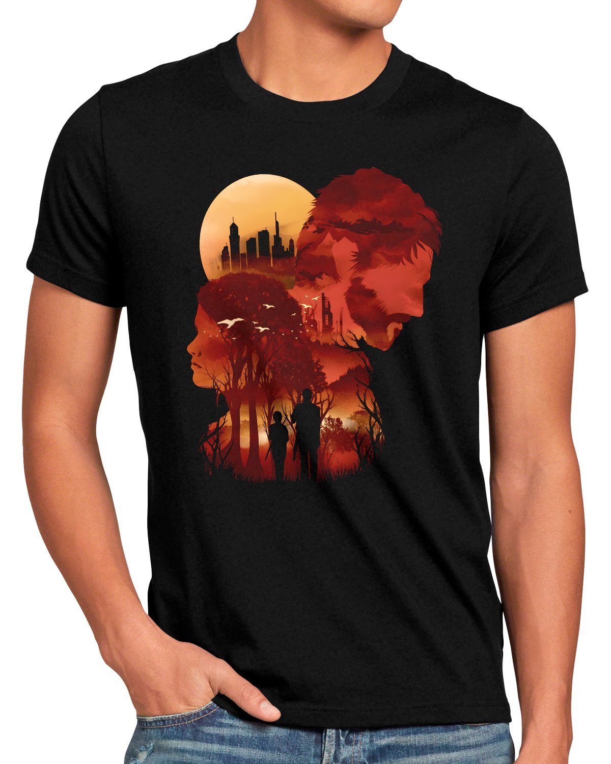 style3 T-Shirt Sunset Cure the last of us tv videospiel ps4 ps5