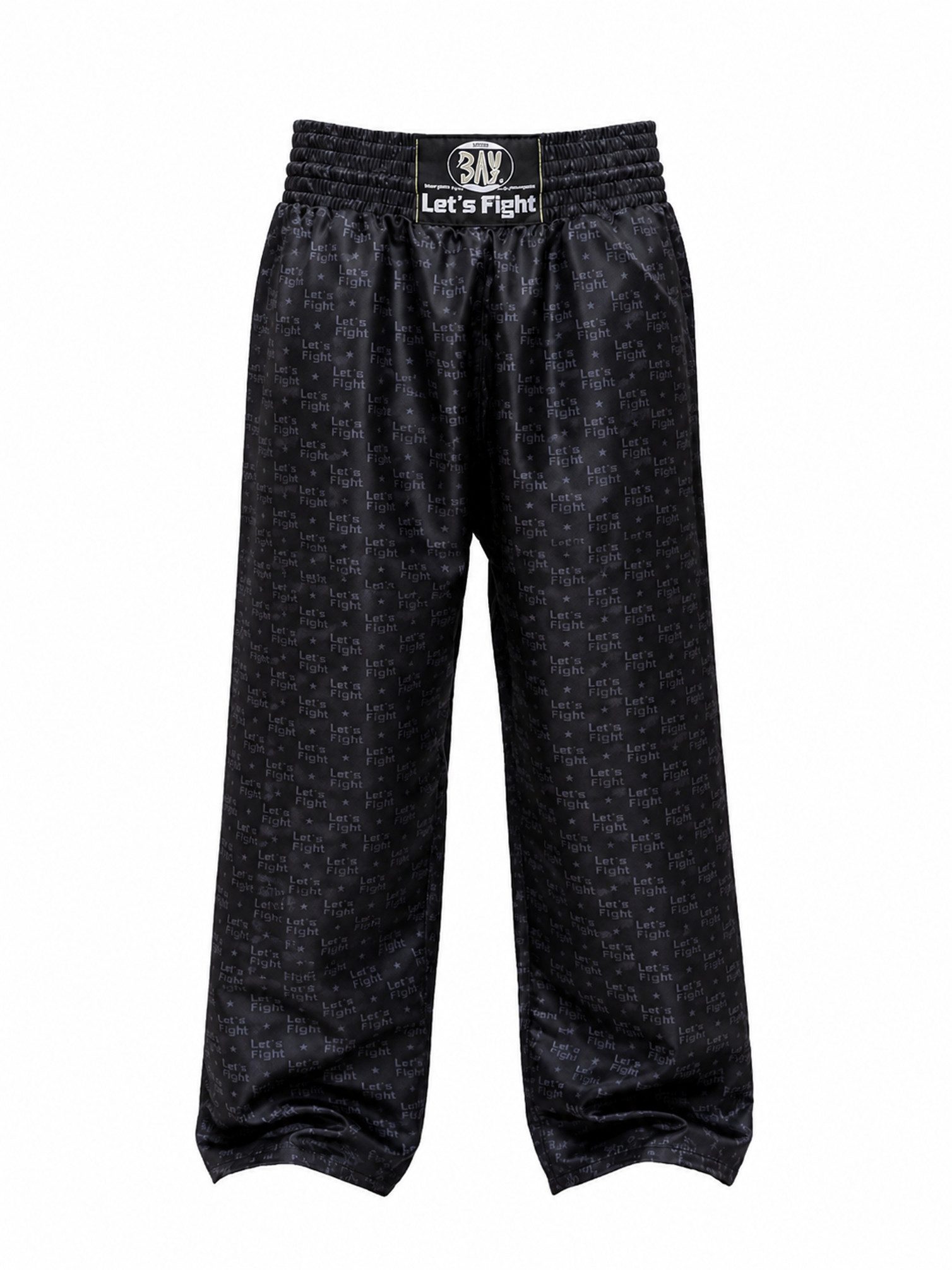 BAY-Sports Jogginghose BAY Loose-Fit Freizeithose Let´s Fight weiter Schnitt Trainingshose (Stück) Markanter Logodruck